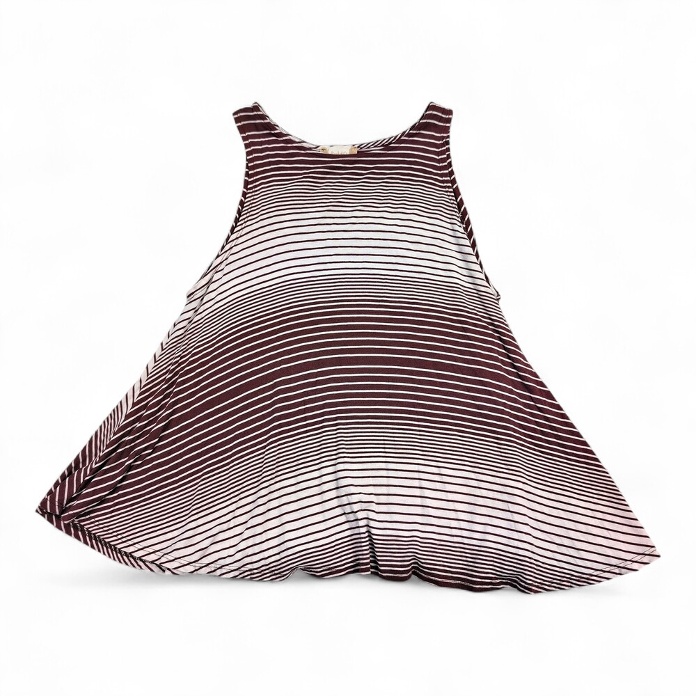 Altar'd State Striped Flowy Swing Tank Top S